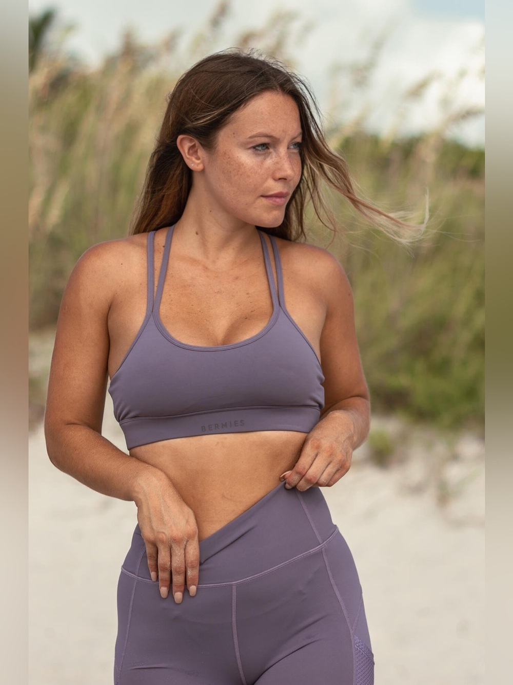 Bermies Purple‎ Yoga Top Size Large
NWT A180